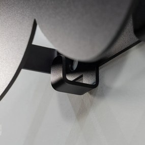 Attaccapanni da parete nero in metallo 58 cm Tumulo – Spinder Design