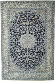 Nain Tappeto persiano 320x480 Blu (Iran) Annodato A Mano