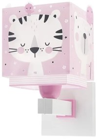 Dalber 63119S - Applique per bambini JUNGLE 1xE27/15W/230V rosa