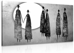 Quadro su tela – Donne africane in bianco e nero