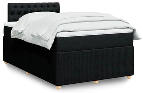 Giroletto A Molle Con Materasso Nero 120x200 Cm İn Tessuto /