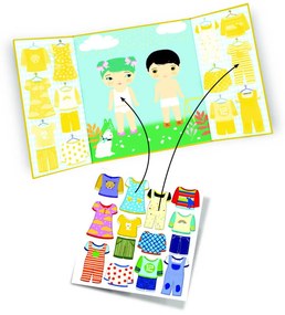 Set di adesivi - spogliatoio per ragazzo e ragazza