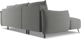 Divano angolare grigio chiaro (con penisola a sinistra) Malie – Makamii