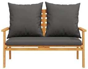 Set mobili da giardino 3pz con cuscini legno massello di acacia