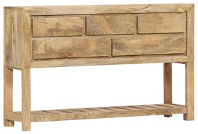 Credenza 120x30x75 Cm Legno Massello Di Mango /