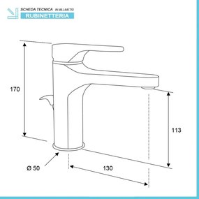 Set rubinetti lavabo alto e bidet in ottone cromo di Rubinetterie Mariani Linea Surf