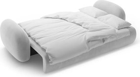 Divano grigio chiaro allungabile/con contenitore con rivestimento in velluto 262 cm Tonale – Cosmopolitan Design