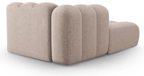 Chaise longue componibile beige (con penisola a sinistra) Lupine – Micadoni Home