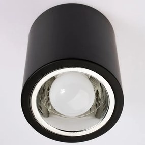 Plafoniera LED JUPITER 1xE27/6W/230V 120x98 mm nero