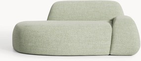Divano 2 posti in bouclé con chaise longue Wolke
