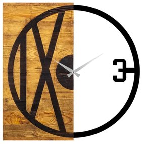 Orologio da parete 58x58 cm 1xAA legno/metallo