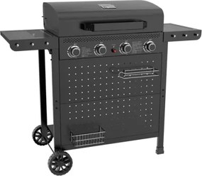 Barbecue A Gas 4 Fuochi Ripiani Pieghevoli Hot 4 C-Line
