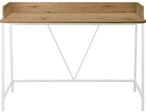 Scrivania con piano effetto rovere 50x120 cm Savona - Støraa