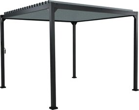 Pergola bioclimatica 3x3 m in alluminio grigio scuro - Start