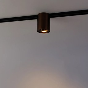 Faretto da binario monofase moderno bronzo scuro - Rondoo Up
