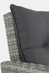 Set di mobili da giardino grigio in rattan artificiale per 6 persone Ariel – Bizzotto