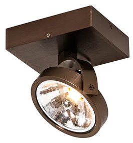 Faretto di design bronzo scuro girevole e inclinabile - Go