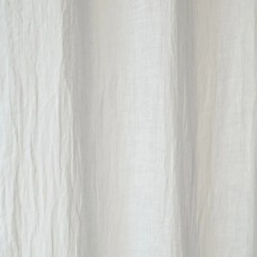 Tenda leggera in lino bianco con passanti Daytime, 250 x 130 cm White - Linen Tales