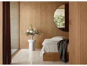 Specchio da parete con cornice in legno ø 110 cm Miro - Blomus