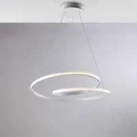 Plafoniera Moderna Malena Con Led Integrato Metallo E Alluminio Bianco