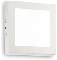 Applique Moderna Square Universal Alluminio-Plastiche Bianco Led 13,5W 3000K D17