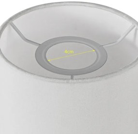 Brilagi - Paralume universale NUBILA E27 15,5x14 cm bianco