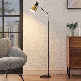 Lampada da terra Vlada Lindby, Nero, Soggiorno / Sala da pranzo, Metallo, Scandinavo, Lampada da terra