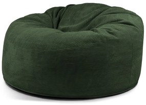 Puof a sacco verde con rivestimento in velluto a coste Om 135 – SLOWDOWN