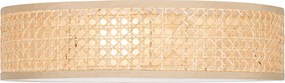 Plafoniera Smart in Rattan 40 cm 3 luci incl. 3 Wifi P45 - Tromma