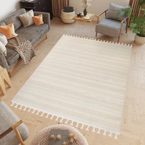 Tappeto beige dal design minimalista RIO LOOP Šírka: 160 cm | Dĺžka: 230 cm