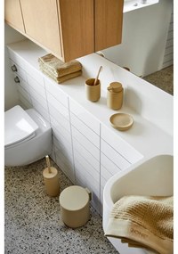 Tazza per spazzolino da denti in gres beige Ume - Zone