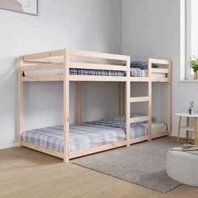 Letto A Castello Senza Materasso 90x190 Cm Legno Di Pino /