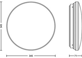 Philips ACUNA LED/21W/230V lampada da soffitto con sensore 2700K