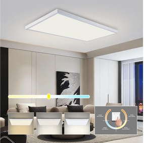 Brilagi - LED plafoniera da bagno FRAME LED/96W/230V 120x60 cm IP44 bianco