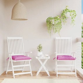 Cuscini Per Sedia 2 Pz Rosa 50x50x7 Cm İn Tessuto Oxford /