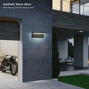 Brilagi - Applique da esterno LED TESSI LED/10W/230V nera IP54