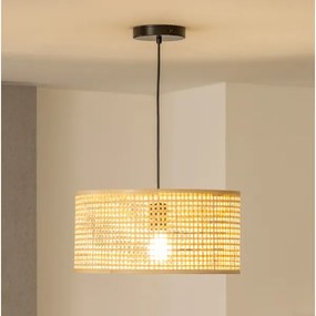 Brilagi - Lampada a sospensione LED CERIA BOHO su cavo 1xE27/40W/230V Ø 25 cm bambù