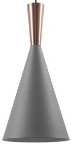 Lampadario Grigio Rame TAGUS Beliani