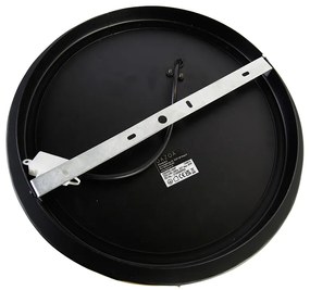 Plafoniera industriale nera con oro 35 cm - Barril