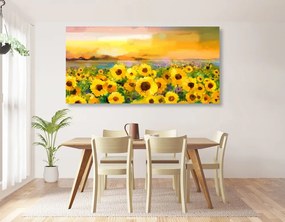 Stampa su tela – Campo di girasoli