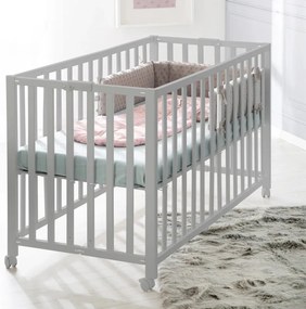 Lettino pieghevole grigio su ruote 60x120 cm Fold up - Roba