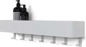 Mensola da bagno da parete bianca in acciaio Multi – Spinder Design