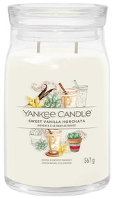 Sweet Vanilla Horchata, candela giara grande Yankee Candle