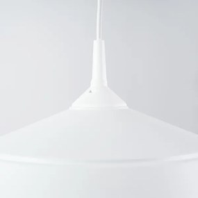 Sollux SL.1327 - Lampadario a sospensione con filo FRIKA 1xE27/15W/230V diametro 34 cm bianco