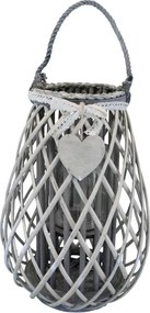 GEORGIE - lanterna in vimini tondo 16 x 40 cm