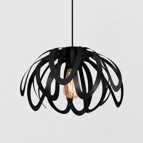 Lampadario a sospensione con filo ORCHID 1xE27/60W/230V nero