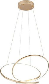 Lampadario a LED dimmerabile in oro Darvin - Trio