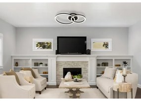 Globo 48039-30 - Lampada LED da soffitto LORETTA LED/30W/230V Ø33x50 cm nera