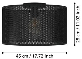 Eglo 43794 - Plafoniera MANBY 1xE27/40W/230V