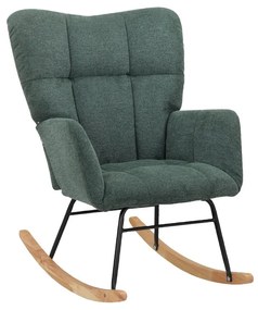Poltrona a dondolo verde Elza - Støraa